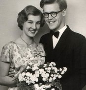 1955: Bryllupsbillede, Bette og mig